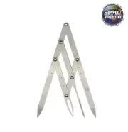 MICROBLADING Steel CALIPERS -GOLDEN MEAN Ratio Brow SPMU Guide Measuring Eyebrow