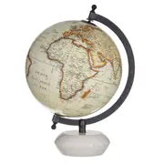 Amalfi Miles World Globe Vintage Decorative Geographic Educational Earth Map Home Decor