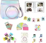 Kit for Fujifilm Instax Mini 11 Instant Camera Accessories Bundle (Instax Camera Case/Album for Instax Mini Film/Selfie Mirror/Photo Frames/Photo Stickers & More) (Magic Silver)(No Camera)