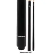 BLACK 2-PIECE L1 MCDERMOTT CUES LUCKY BILLIARDS GAME POOL TABLE MAPLE CUE STICK