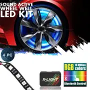 X-LIGHT All-Color Wheel Well LED Light Kit Custom Accent Neon Strip Rim Tire Set