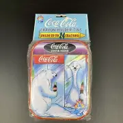 Coca-Cola Coke Polar Bear Crayon Holder Tin Funhouse 1996