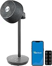 Ausclimate EcoSmart Pedestal Air Circulator, Charcoal Black