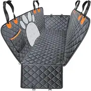 ADCCH Dog Car Seat Cover for Back Seat, 100% Waterproof Dog Car Hammock with Visual Mesh Window and Side Zipper Car Seat & Door Protec