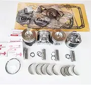 for yanmar Engine kit S4D98 S4D98E Piston Ring crankshaft conrod Bearing Overhaul Gasket kit + Oil Pump