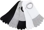 [OATIPHO] 5 Pairs Mesh Five Toe Socks Separated- Toes Men s Men Loafers Mens Sports Socks Invisible Socks for Men Colored Socks Sports Socks for Men Men's Socks Low Cut Cotton Socks