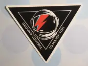 3.6" Music STICKER ~ DAVID BOWIE "Ground Control to Major Tom" SPACE ODDITY Song