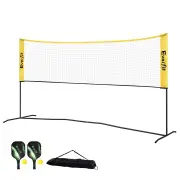 Everfit 10ft Portable Pickle Ball Net Adjustable Multi-Sport for Badminton Tennis Pickleball Volleyball