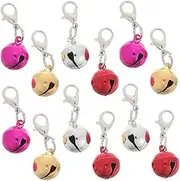 Mipcase 36Pcs Colorful Pet Collar Bells for and Cats Decorative Iron DIY Craft Accessories Soft Sound Pet Collar Pendants Flexible Sizing Collar Sturdy