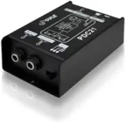Pro PDC21 Direct Box 1/4-Inch Instrument to Balanced & Unbalanced Black NE