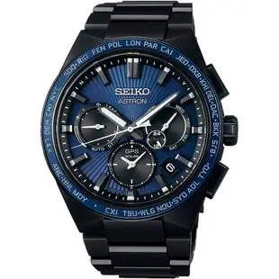 SEIKO 精工 Astron GPS衛星定位雙時區鈦金屬手錶(SSH121J1/5X53-0BV0B)