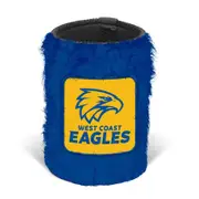 West Coast Eagles Fluffy Stubby Holder