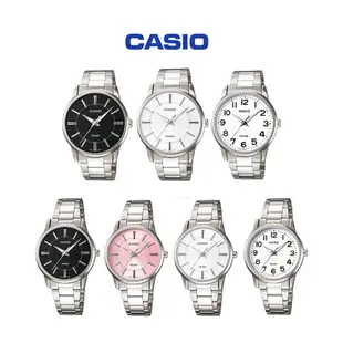 【WANgT】CASIO 卡西歐 簡約鋼帶 防水石英 白面數字 時尚對錶手錶 MTP-1303D / LTP-1303D