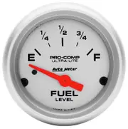 Auto Meter Ultra-Lite Series Fuel Level Gauge 2-1/16" Short Sweep GM 0-90 ohms