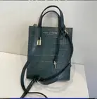 NWT Marc Jacobs Micro Grind Croco Embosses Leather Tote Crossbody In Kombu Green