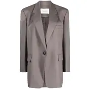 [Low Classic] Low Classic Notched-lapel Single-breasted Jacket XS GREY
