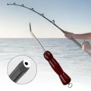 Squid Jig Hook Adjuster Wooden Handle Fishing Hook Extractor Hook Remover