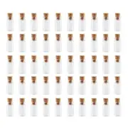 50x Glass Bottles Jars with Cork DIY Art Crafts Necklace Pendants Supplies2112