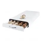 50 Pods Coffee Capsule Holder Dispenser White Storage Rack Organizer Nespresso