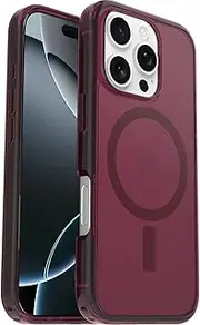 OtterBox Symmetry Clear MagSafe Apple iPhone 16 Pro (6.3") Case Foxberry (Pink) - (77-96410),Antimicrobial,Drop+ 3X Military Standard,7 Years Warranty