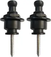 VINTORKY Acoustic Electric Guitar Strap Locks Metal Buckles Non-slip Nails Guitar Accessory Set