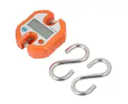 150Kg Mini Portable Hook Hanging Electronic Lcd Display Digital Scale Weighing Scale (Orange)