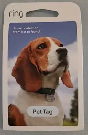 Ring Pet Tag (Tag With Qr Code) Brand New Smart Protection Lost Pets -Read