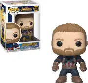 Funko POP! Marvel: Avengers Infinity War - Captain America w/Pop Protector