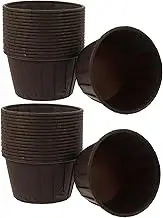BRIGHTFUFU 50Pcs Greaseproof Cupcake Liners Oil Baking Cups for Muffins Easy to Demould for Desserts Events and Parties