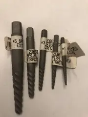 Forney 20864, 20863,20862,20861. 20860 Helical Spiral Flute Screw Extractor LOT