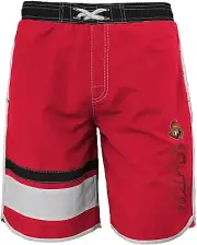 Outerstuff Ottawa Senators NHL Boys Youth (8-20) Swim Shorts, Red