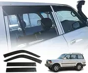 OAD4X4 Weathershields Compatible with Toyota Land Cruiser 80 Series LC80 1990-1998, Weather Shields Window Visors Wind Deflectors Sun Rain Guard 4PCS Set