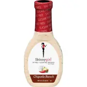 Fat-Free Salad Dressing, Sugar-Free Chipotle Ranch, 8 Ounce