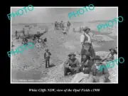 OLD LARGE HISTORIC PHOTO OF WHITE CLIFFS NSW VIEW OF THE OPAL FIELDS c1900