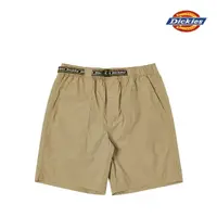 在飛比找momo購物網優惠-【Dickies】男款沙色純棉內嵌式品牌Logo緹花腰帶短褲