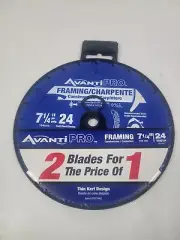 Avanti Pro 7-1/4 in. x 24-Tooth Framing Circular Saw Blade (2-Pack)