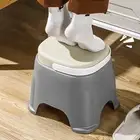 Kids Stool Shoe Changing Stool with Handle Stable Creative Step Stool Bath Stool