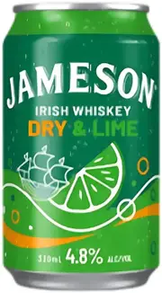 Jameson Dry Lime 24 Pack Cans 330ml