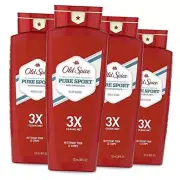 Old Spice High Endurance Body Wash for Men, Pure Sport Scent, Body Wash, 4 Pack