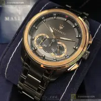 在飛比找Yahoo!奇摩拍賣優惠-MASERATI手錶,編號R8873612016,46mm黑