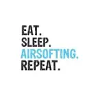 EAT SLEEP AIRSOFTING REPEAT BEST GIFT FOR AIRSOFTING FANS NOTEBOOK A BEAUTIFUL: LINED NOTEBOOK / JOURNAL GIFT, AIRSOFTING COOL QUOTE, 120 PAGES, 6 X 9