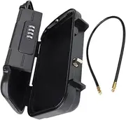 UTHCLO Mobile Phone Storage Box Organizer Locking Organizer Note Holder Office Supply File Container Desktop Pictures Stand Black Abs Plastic
