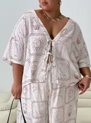 Sun Dream Shirt Cream / Multi Curve