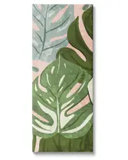 Varied Monstera Leaf Pattern Canvas Wall Art by Ziwei Li