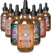 Beard Oil Conditioner - All Natural Cedarwood & Pine Scent with Organic Argan & Jojoba Oils - Softens & Strengthens Beards and Mustaches for Men (1 Pack)