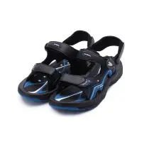 在飛比找露天拍賣優惠-皮爾卡登 磁釦彈力運動涼鞋 黑藍 男鞋