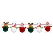 Merry Christmas Santa Snowman Bunting Banner Garland Xmas Party Hanging Decor