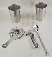 Stainless Steel Cocktail Mixer Drink Bartender Martini Tools Bar Set Kit