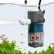 UPETTOOLS Aquarium Internal Filter, 4 in 1 Small Fish Tank Filters Pump Spong...