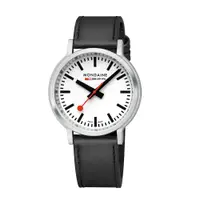 在飛比找PChome24h購物優惠-Mondaine 瑞士國鐵stop2go 男士腕錶 - 白x